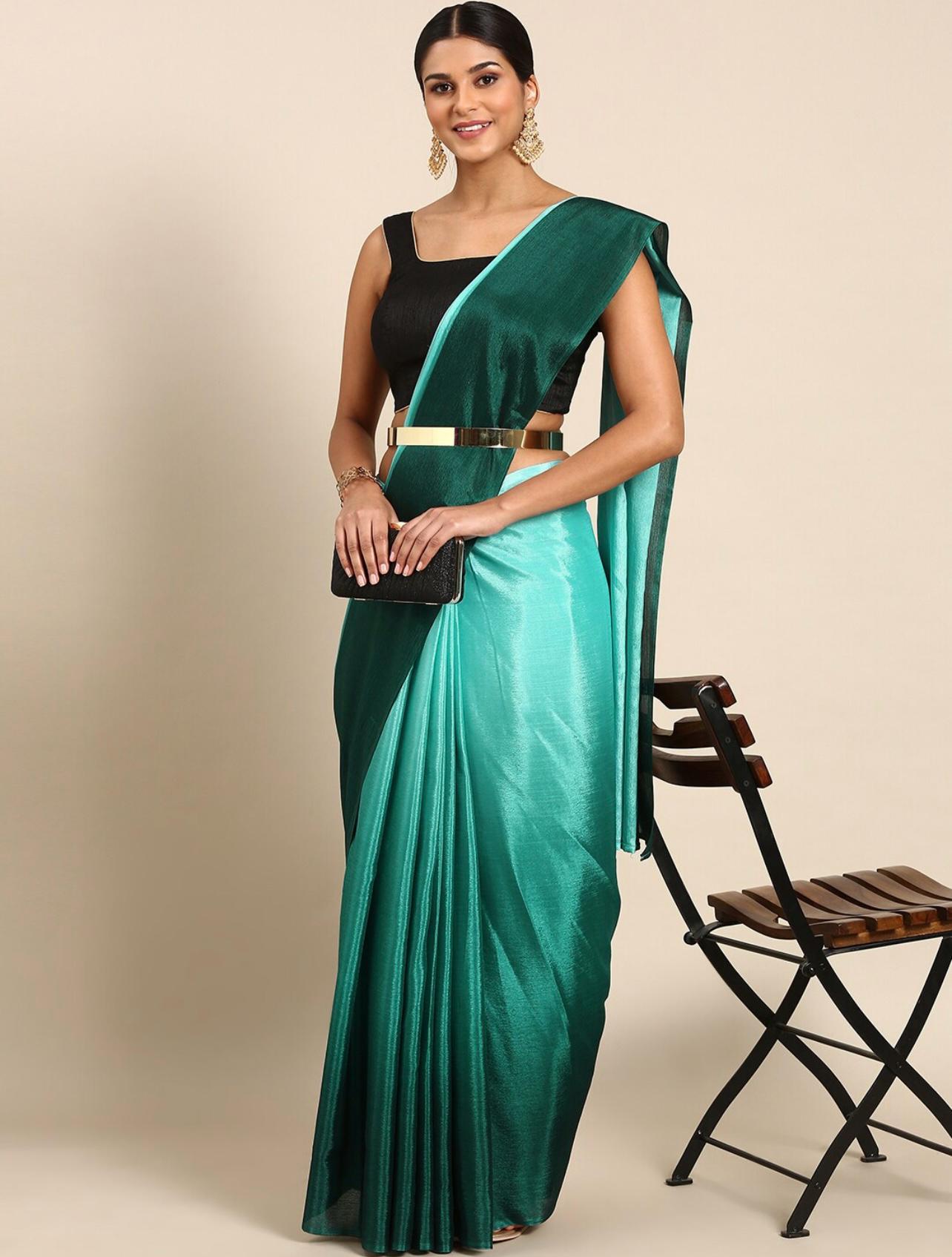 Soft Chinon Ready To Wear Saree