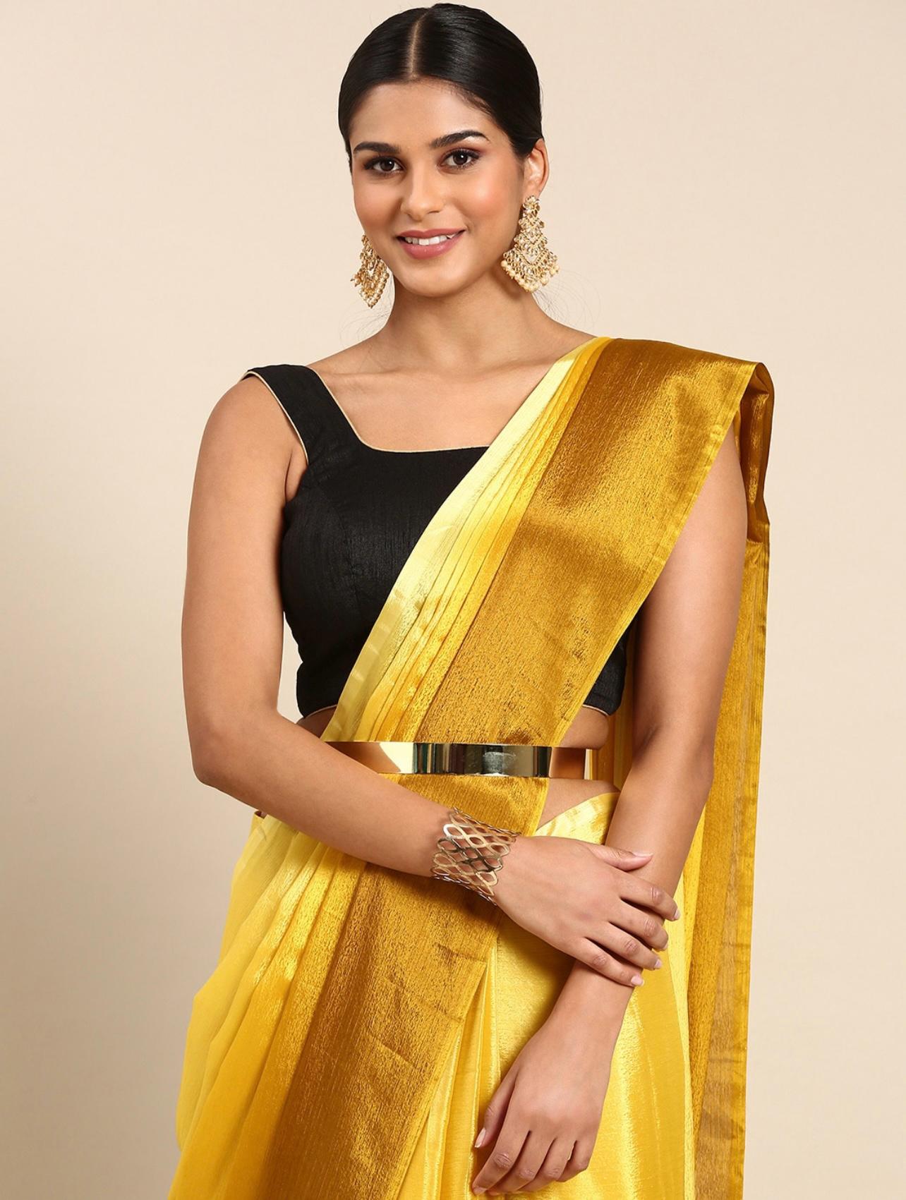 Soft Chinon Ready To Wear Saree
