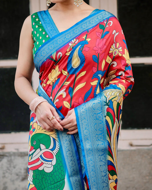 Banarasi Silk Digital Print-  Tussar 1120