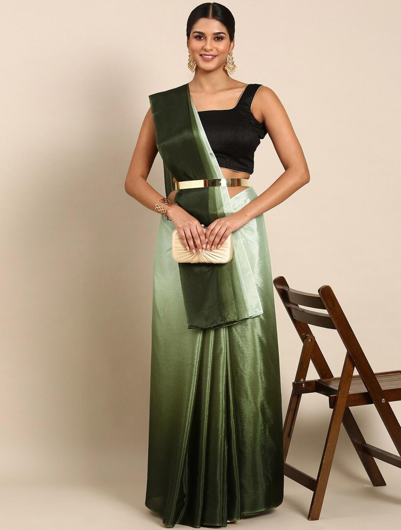 Soft Chinon Ready To Wear Saree