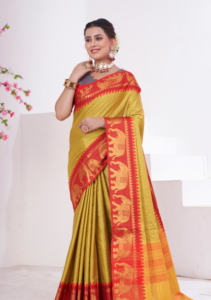Premium Cotton Silk Saree