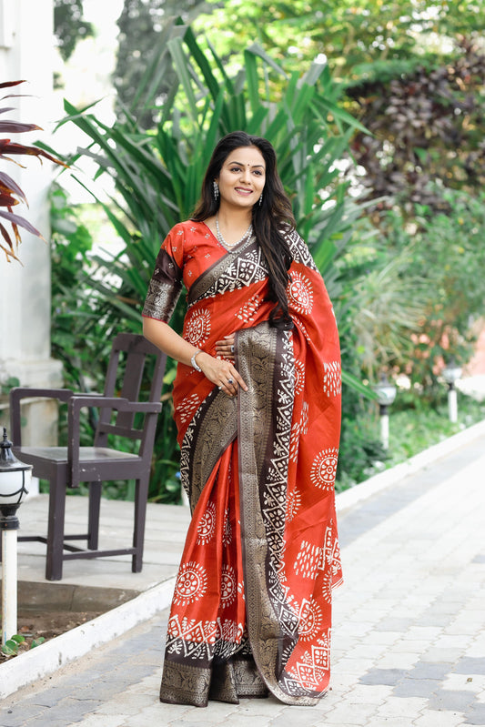 Batik Charm Pure Cotton Saree
