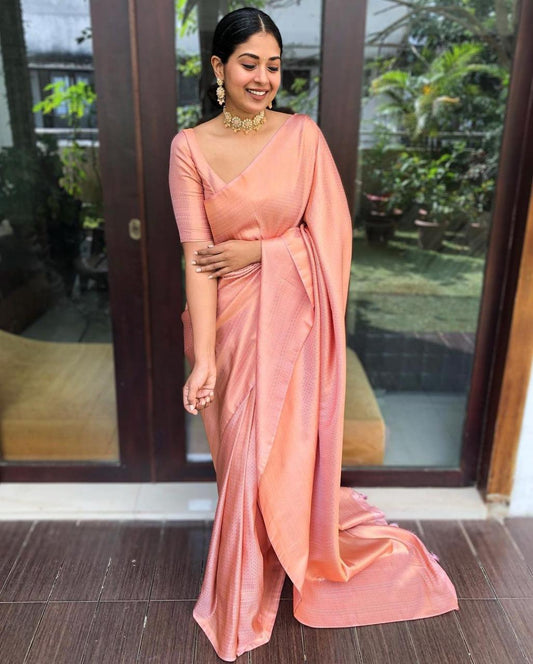 Royal Weaves Soft Lichi Silk Saree