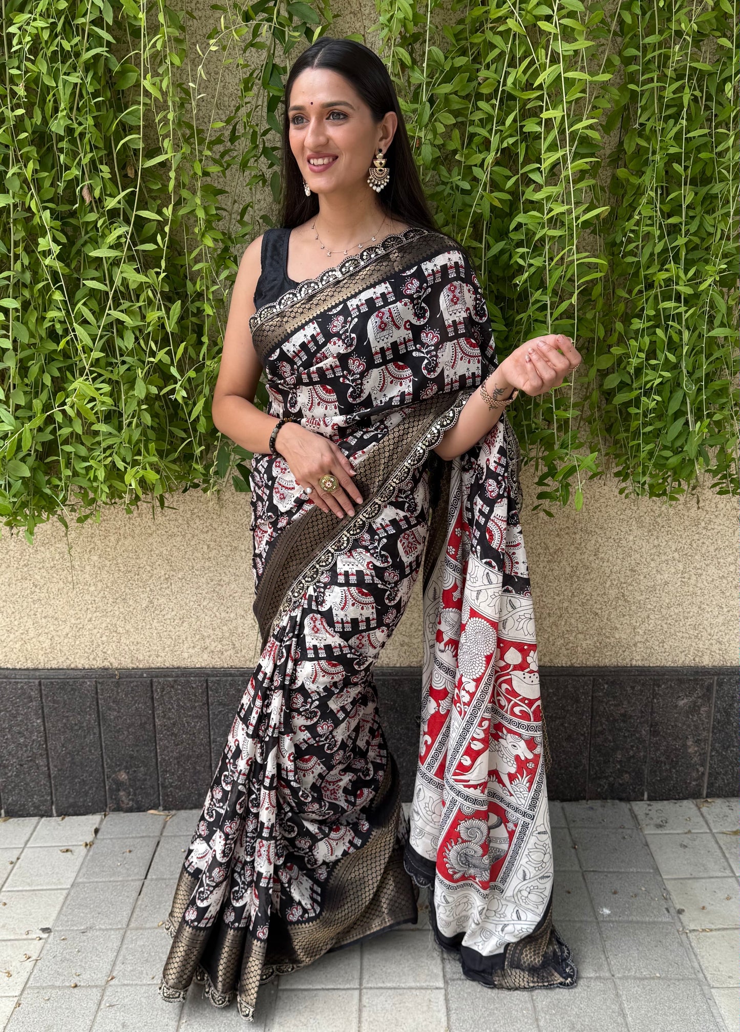 Lace Grace Semi Dola Saree