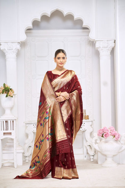 Premium Paithani Silk Saree