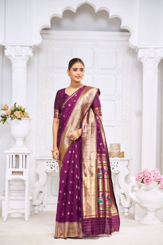Premium Paithani Silk Saree