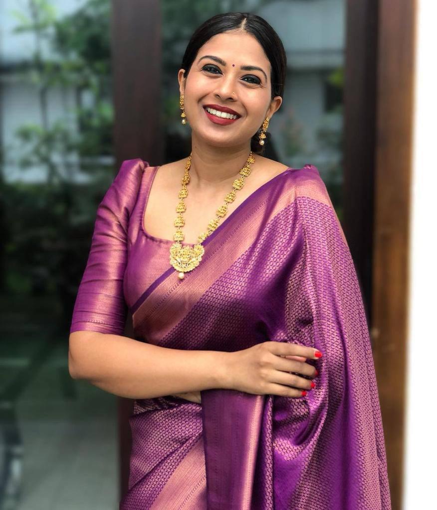Royal Weaves Soft Lichi Silk Saree