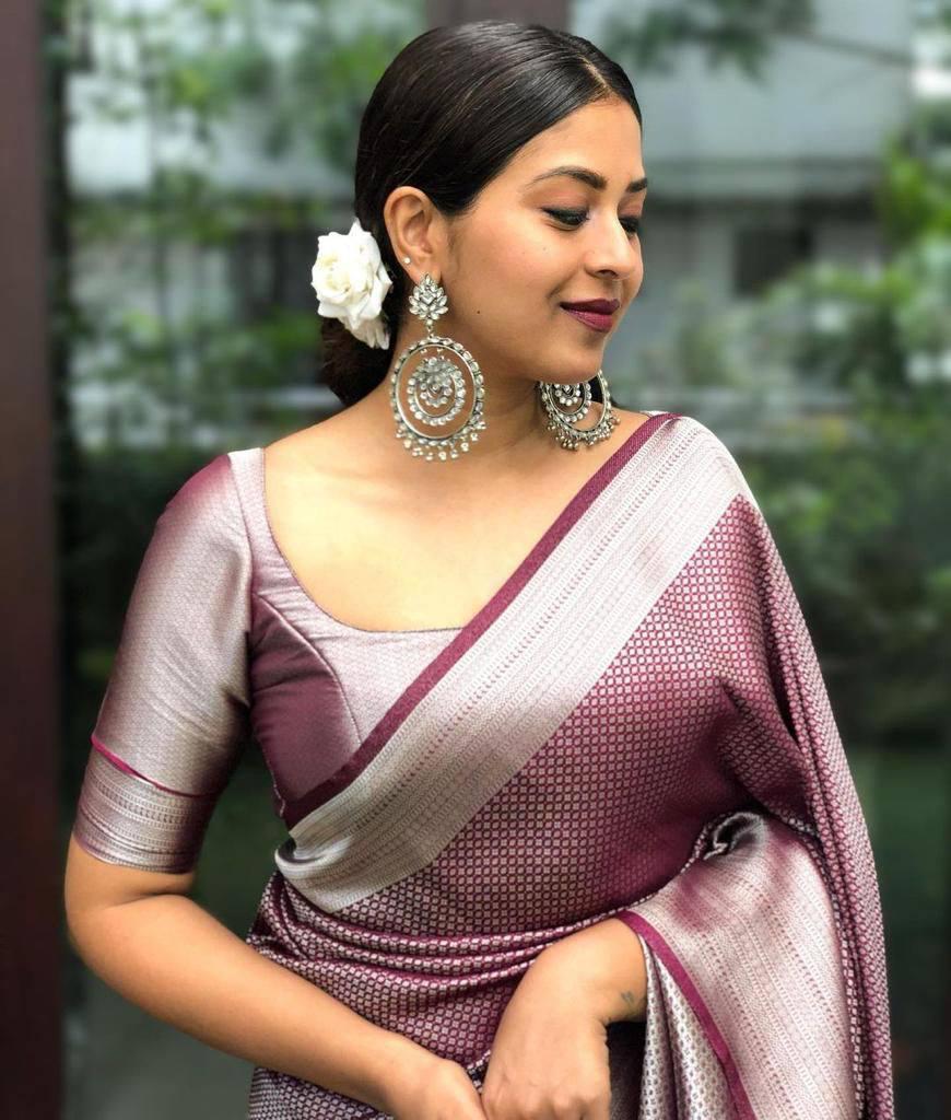 Royal Weaves Soft Lichi Silk Saree