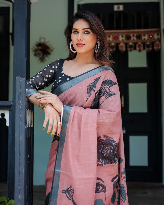 Dusty Pink Premium Linen 102