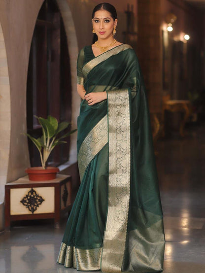 Soft Kora Organza Jacquard Saree