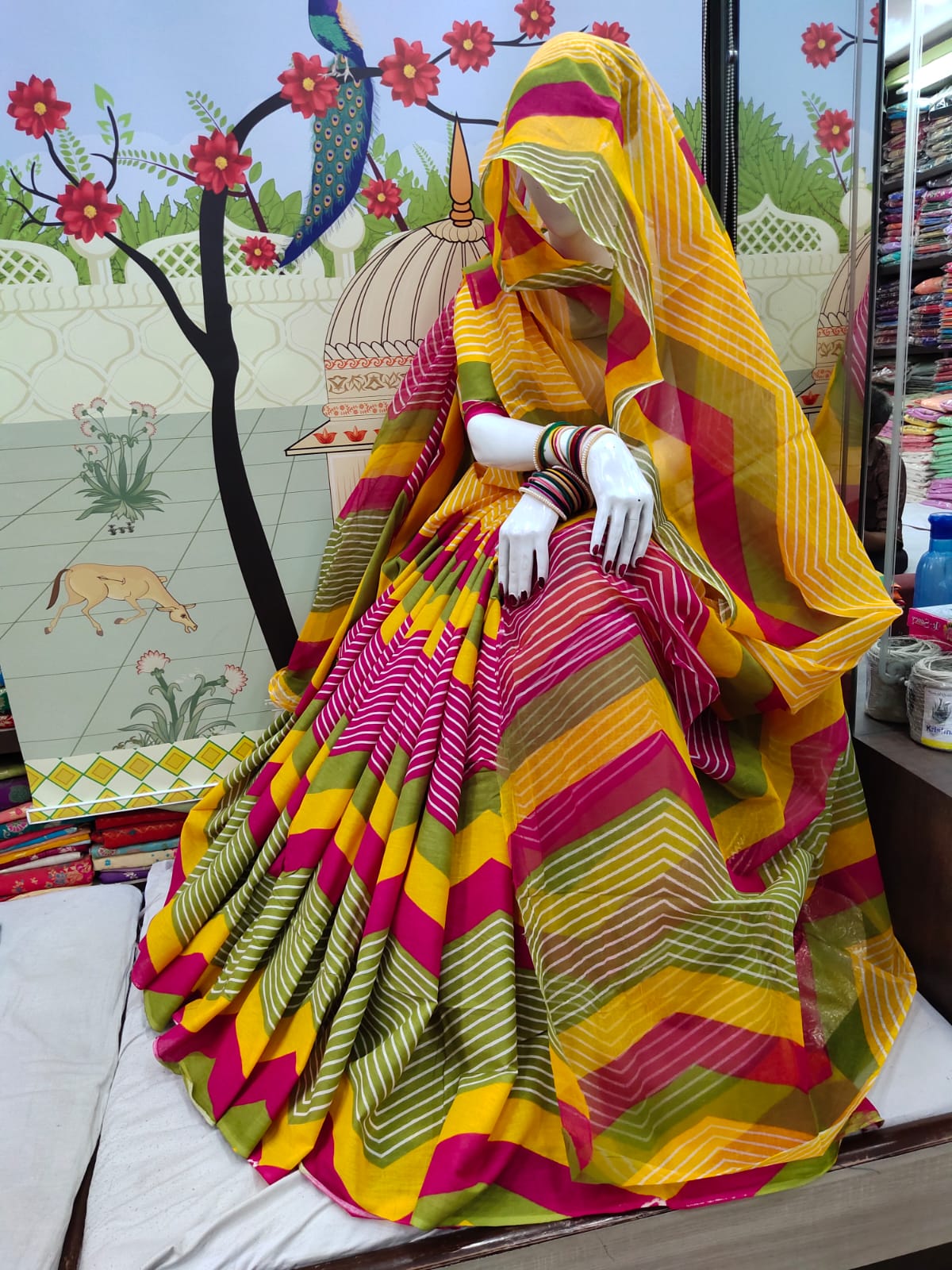 Cotton Leheriya Rajasthani Poshak