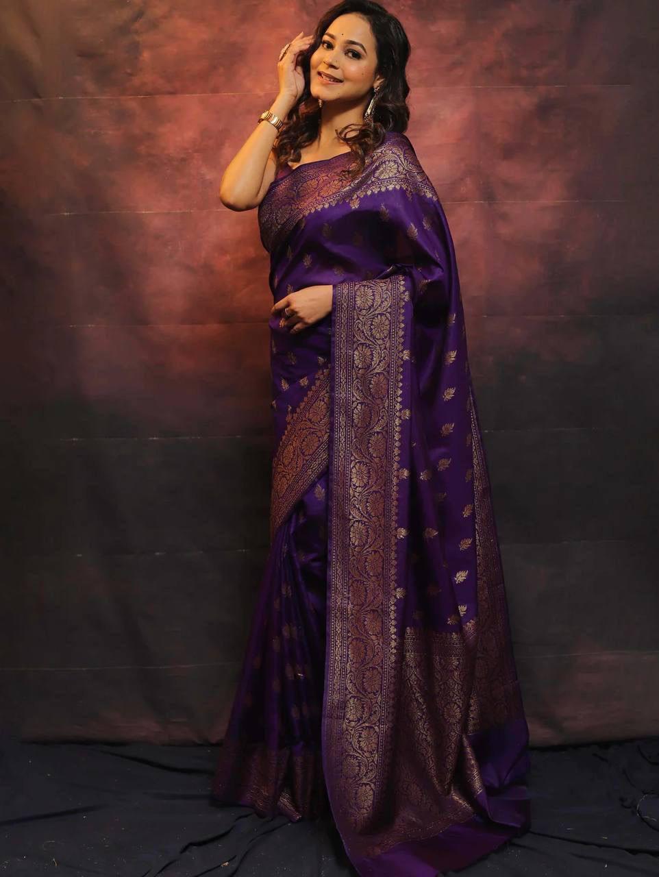 Soft Lichi Silk Saree