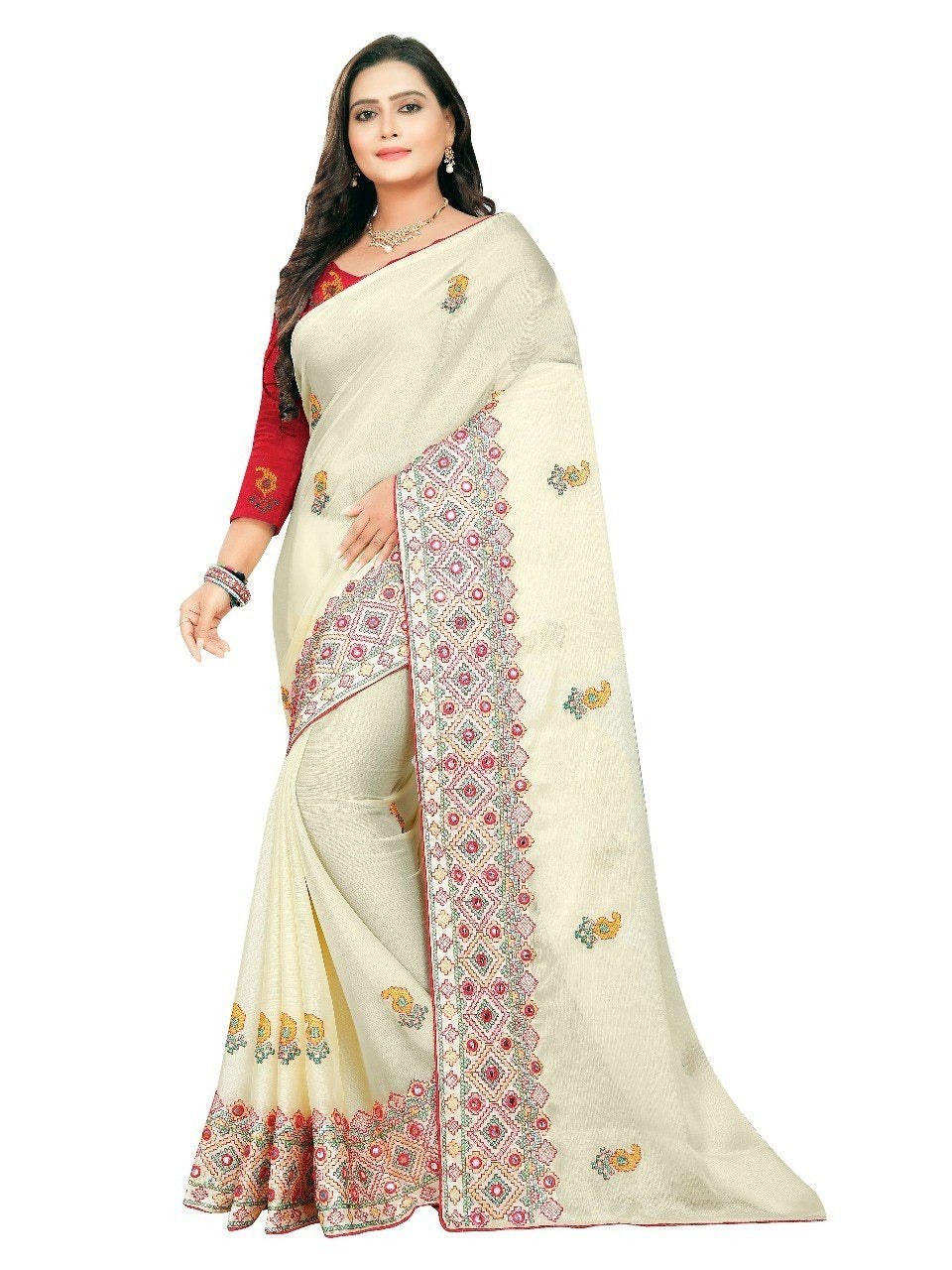 Silk Cloth Piping Embroidery
