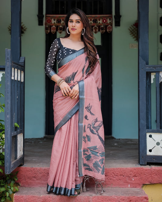 Dusty Pink Premium Linen 102