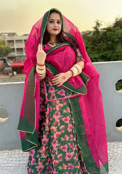 Soft Chanderi Fabric Odhna
