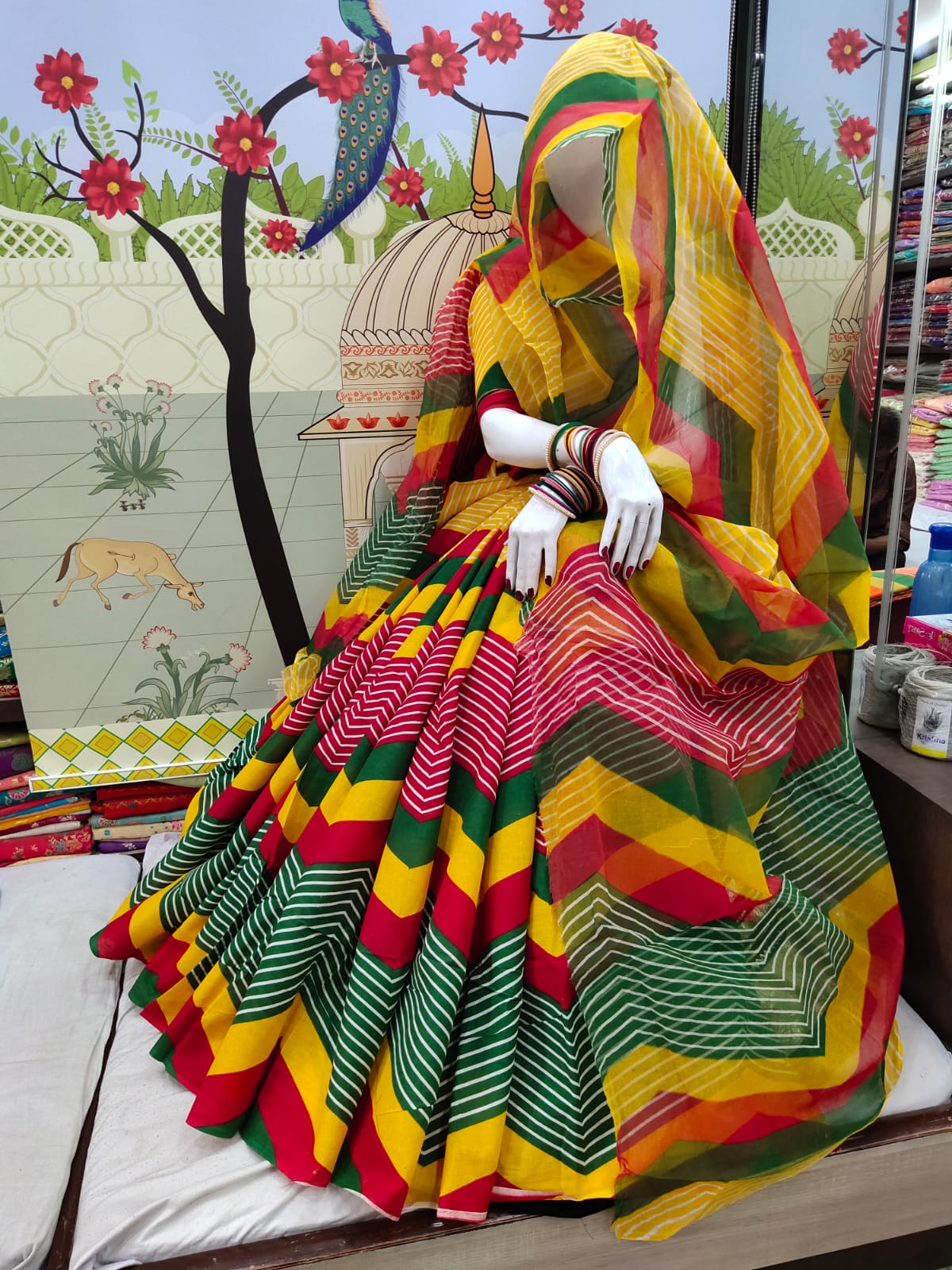 Cotton Leheriya Rajasthani Poshak