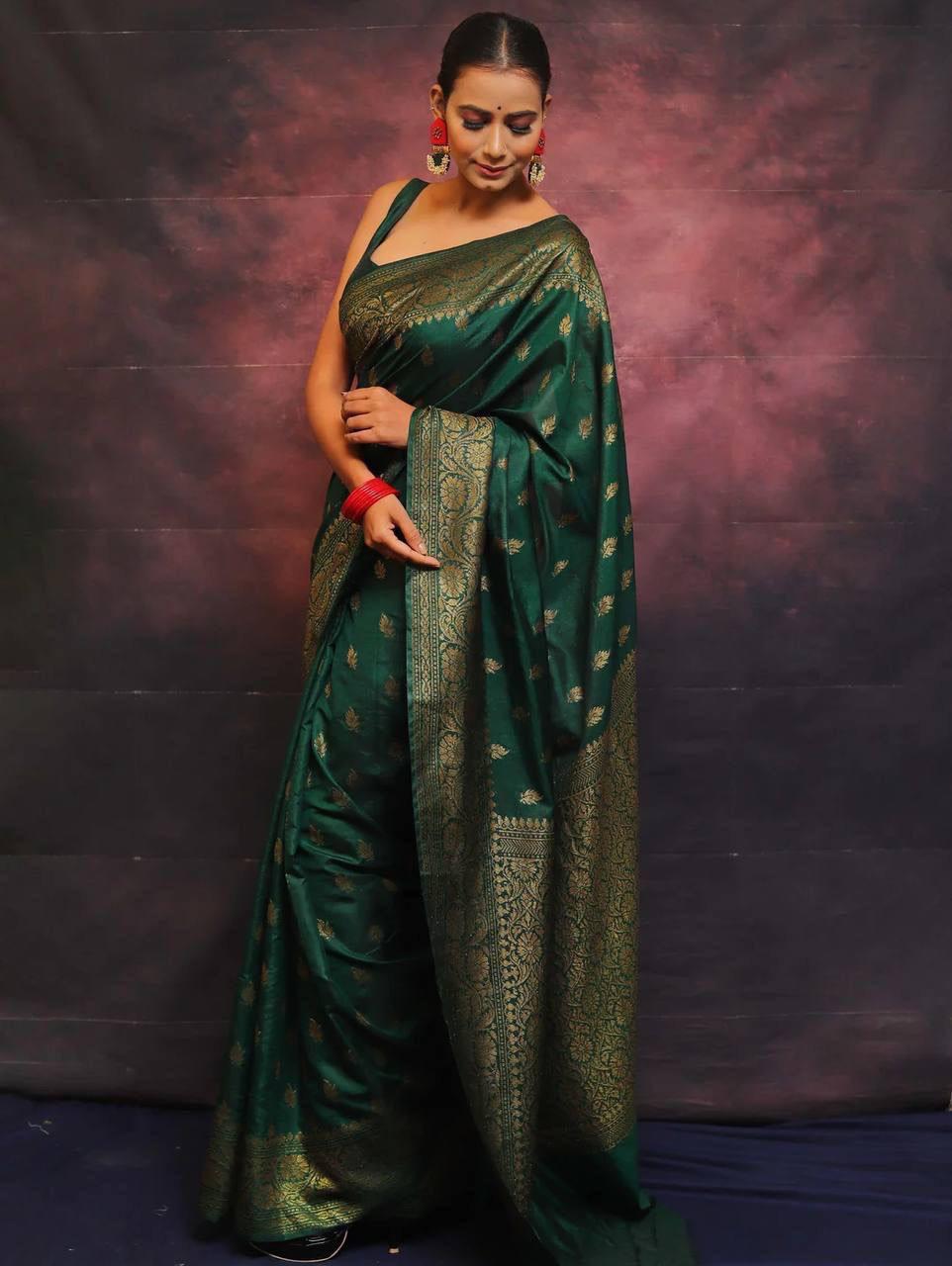Soft Lichi Silk Saree