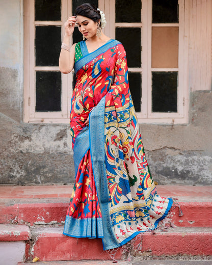 Banarasi Silk Digital Print-  Tussar 1120