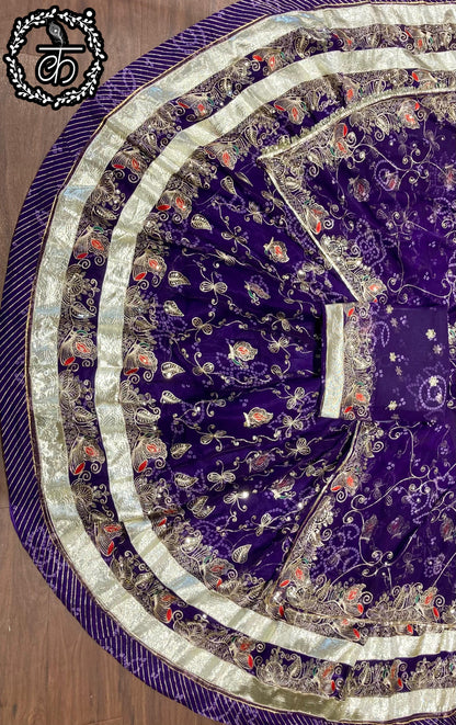 Royal Odhani with Zari Work