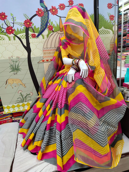 Cotton Leheriya Rajasthani Poshak